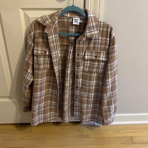 Oversized flannel shaket